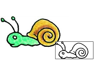 Snail Tattoo RIF-00096