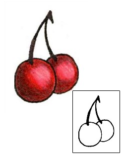 Cherry Tattoo Specific Body Parts tattoo | RIF-00221