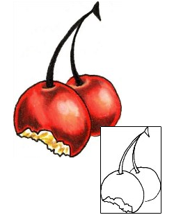 Cherry Tattoo Specific Body Parts tattoo | RIF-00222