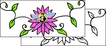 Flower Tattoo plant-life-flowers-tattoos-rick-hayes-rif-00277
