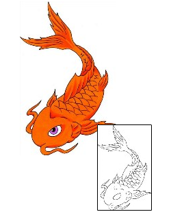 Koi Tattoo Marine Life tattoo | RIF-00284