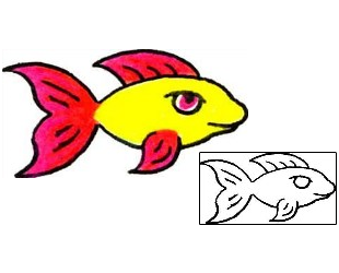Fish Tattoo Marine Life tattoo | RIF-00291