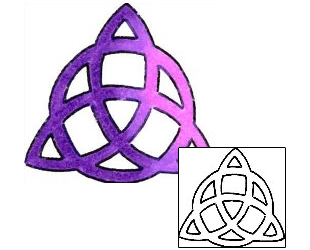 Trinity Knot Tattoo Religious & Spiritual tattoo | RIF-00429