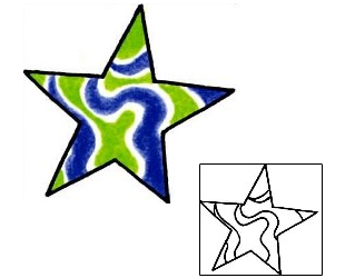 Star Tattoo Astronomy tattoo | RIF-00444
