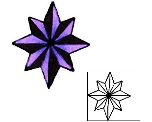 Nautical Star Tattoo Astronomy tattoo | RIF-00536