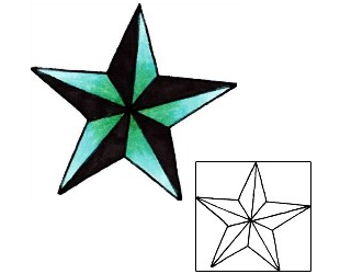 Nautical Star Tattoo Astronomy tattoo | RIF-00538