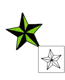 Nautical Star Tattoo Astronomy tattoo | RIF-00587