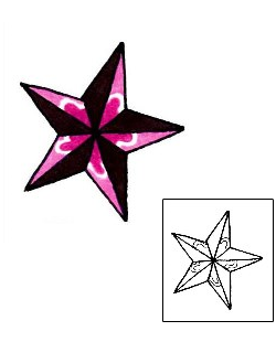 Nautical Star Tattoo Astronomy tattoo | RIF-00609