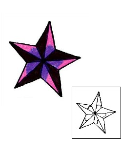 Nautical Star Tattoo Astronomy tattoo | RIF-00622