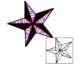 Nautical Star Tattoo Astronomy tattoo | RIF-00630