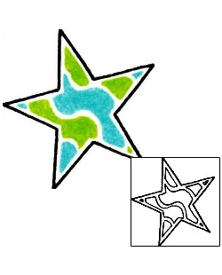 Star Tattoo Astronomy tattoo | RIF-00767