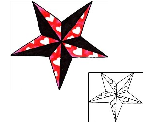 Nautical Star Tattoo Astronomy tattoo | RIF-00828