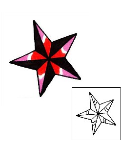 Nautical Star Tattoo Astronomy tattoo | RIF-00835