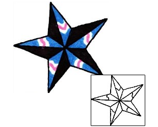 Nautical Star Tattoo Astronomy tattoo | RIF-00837