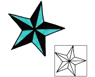 Nautical Star Tattoo Astronomy tattoo | RIF-00856