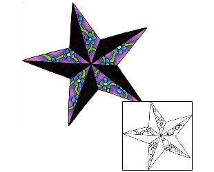 Nautical Star Tattoo Astronomy tattoo | RIF-00861