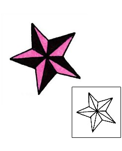 Nautical Star Tattoo Astronomy tattoo | RIF-00869