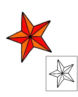 Nautical Star Tattoo Astronomy tattoo | RIF-00871