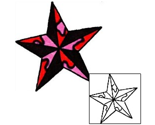 Nautical Star Tattoo Astronomy tattoo | RIF-00873