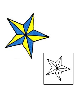 Nautical Star Tattoo Astronomy tattoo | RIF-00875