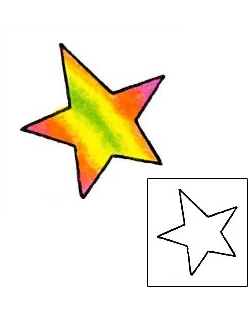 Star Tattoo Astronomy tattoo | RIF-00893
