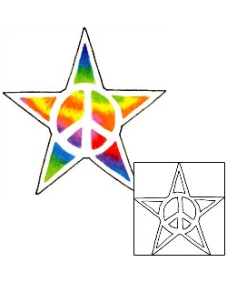 Peace Symbol Tattoo Astronomy tattoo | RIF-00905