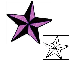 Nautical Star Tattoo Astronomy tattoo | RIF-00946