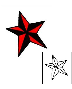 Nautical Star Tattoo Astronomy tattoo | RIF-00952