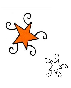 Star Tattoo Astronomy tattoo | RIF-00996