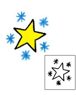 Star Tattoo Astronomy tattoo | RIF-00997