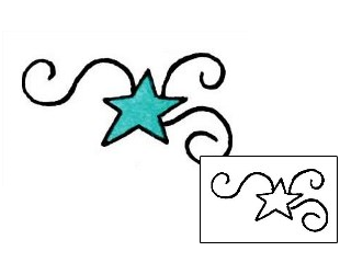 Star Tattoo Astronomy tattoo | RIF-00998