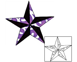 Nautical Star Tattoo Astronomy tattoo | RIF-01011