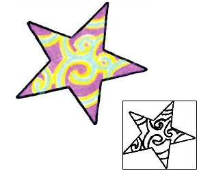 Star Tattoo Astronomy tattoo | RIF-01018
