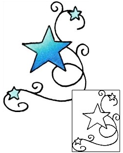 Star Tattoo Astronomy tattoo | RIF-01026