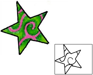 Star Tattoo Astronomy tattoo | RIF-01057