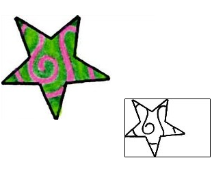 Star Tattoo Astronomy tattoo | RIF-01060