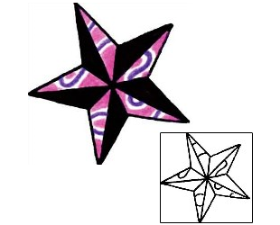 Nautical Star Tattoo Astronomy tattoo | RIF-01074