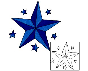 Nautical Star Tattoo Astronomy tattoo | RIF-01082