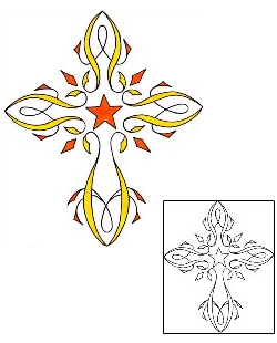 Cross Tattoo Religious & Spiritual tattoo | RIF-01101