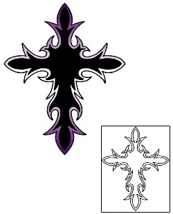 Cross Tattoo Religious & Spiritual tattoo | RIF-01103