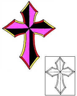 Cross Tattoo Religious & Spiritual tattoo | RIF-01108
