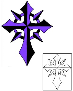 Cross Tattoo Religious & Spiritual tattoo | RIF-01109