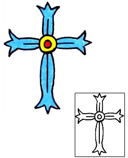 Cross Tattoo Religious & Spiritual tattoo | RIF-01118