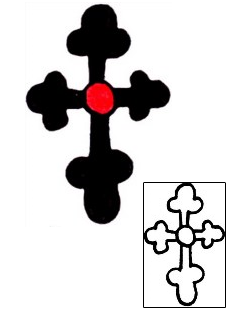 Cross Tattoo Religious & Spiritual tattoo | RIF-01121