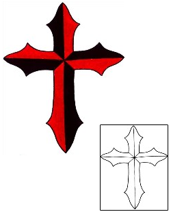Cross Tattoo Religious & Spiritual tattoo | RIF-01124