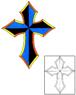 Cross Tattoo Religious & Spiritual tattoo | RIF-01125