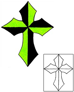 Cross Tattoo Religious & Spiritual tattoo | RIF-01126