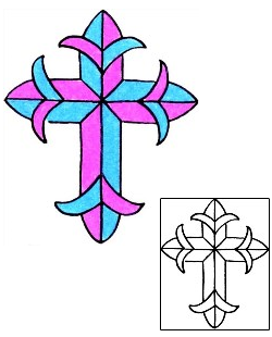 Cross Tattoo Religious & Spiritual tattoo | RIF-01127