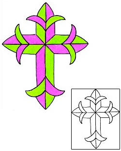 Cross Tattoo Religious & Spiritual tattoo | RIF-01130