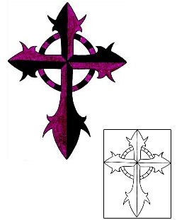 Cross Tattoo Religious & Spiritual tattoo | RIF-01131